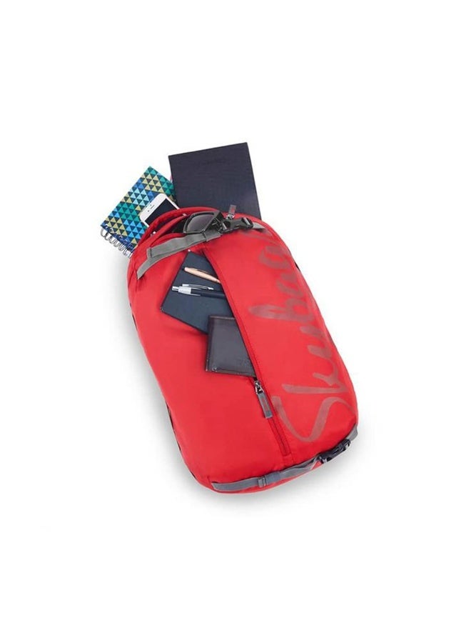 سكاي باجز Skybags Polyester Solid Offroader Nx 01 3 Compartment Laptop Backpack Red - Image 4